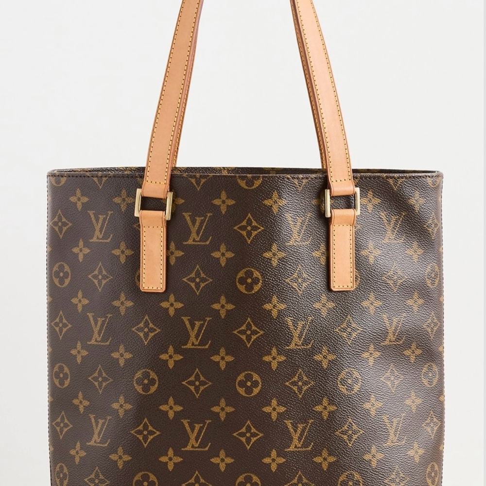 Louis Vuitton Classic Monogram Vavin Tote in Brown and Tan
